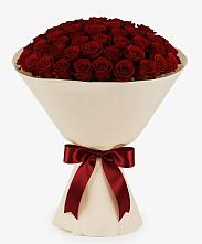 Букет 101 Бордовая роза Блэк Бакарра в Новая Жизни