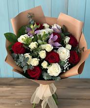 Букет цветов из:  Розы и Альстромерии #REPLACE_PRED# Новая Жизни