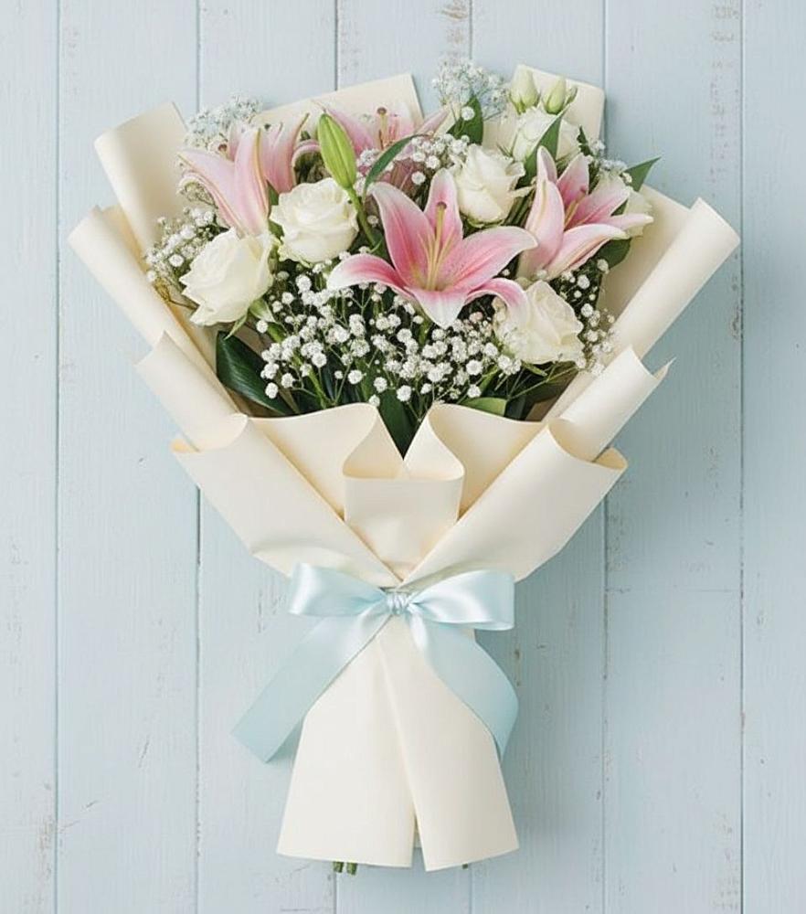 Букет цветов из: Лилии в Новая Жизни