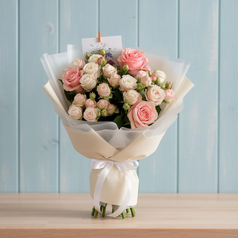 Букет цветов из: Розы в Новая Жизни