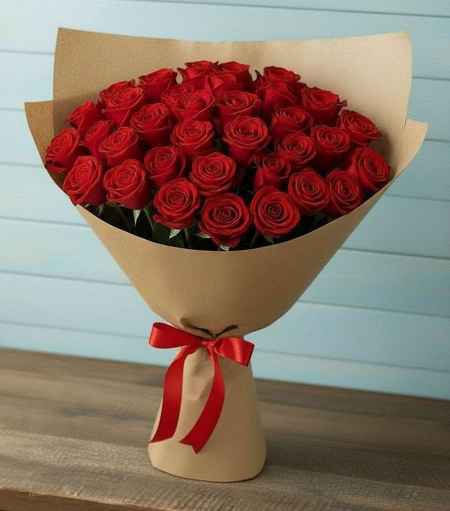 Букет Красные розы Милано в Новая Жизни