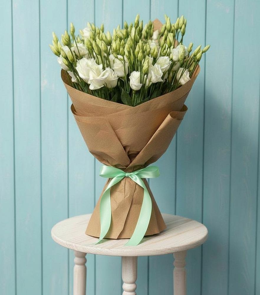 Букет цветов из: Лизиантусы в Новая Жизни