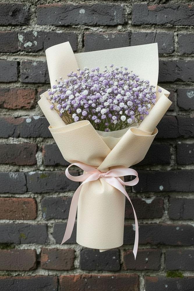 Букет цветов из: Гипсофила в Новая Жизни