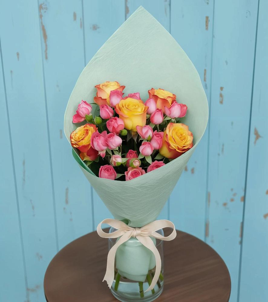 Букет цветов из: Розы в Новая Жизни