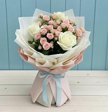 Букет цветов из:  Розы в Новая Жизни