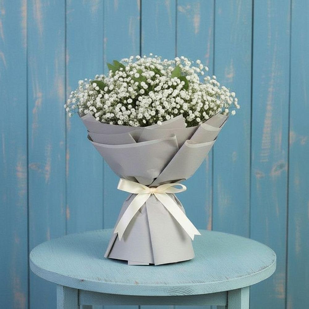 Букет цветов из: Гипсофила в Новая Жизни