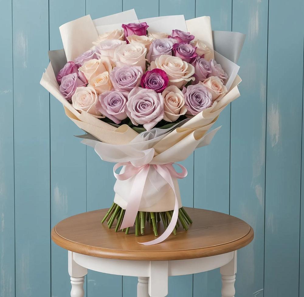 Букет цветов из: Розы в Новая Жизни