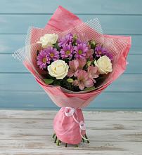 Букет цветов из:  Герберы #REPLACE_PRED# Новая Жизни