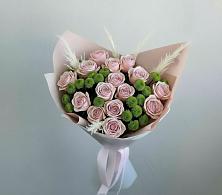 Букет цветов из:  Розы и Хризантемы в Новая Жизни