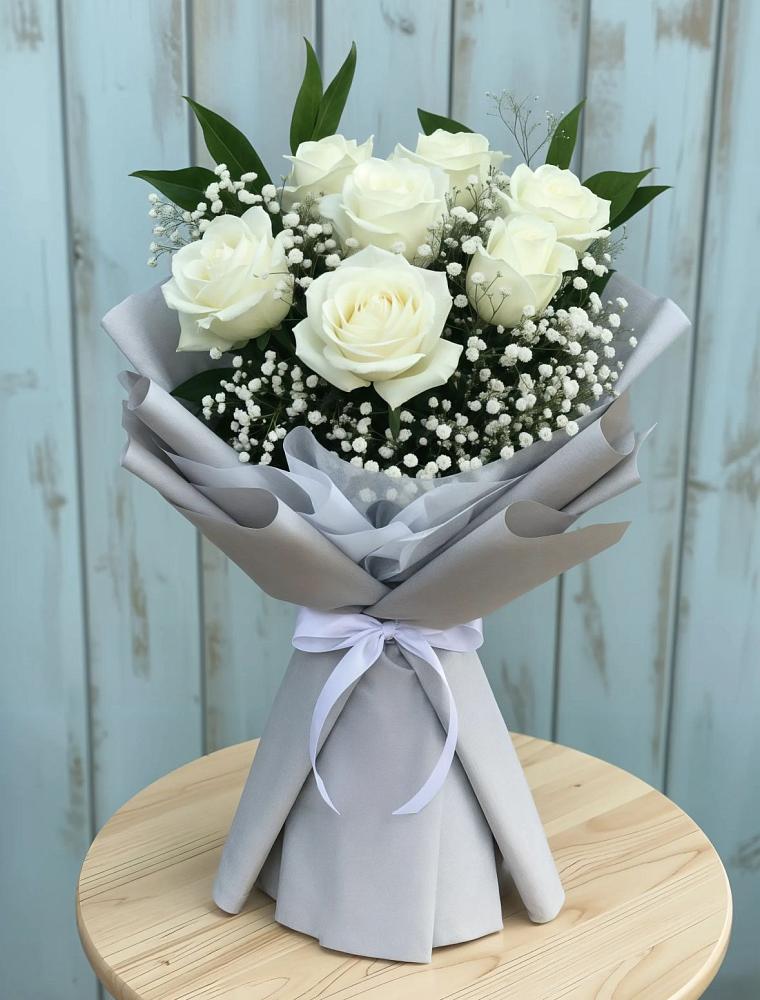 Букет цветов из: Розы в Новая Жизни