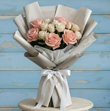 Букет цветов из:  Розы в Новая Жизни