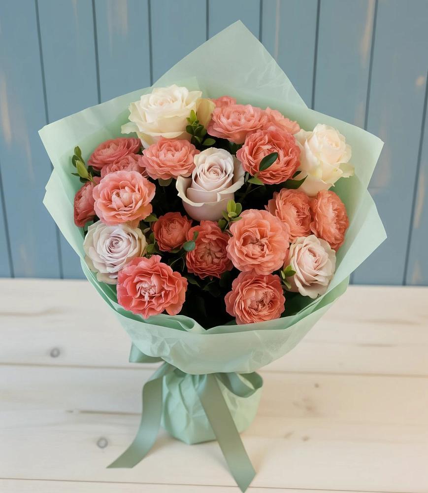 Букет цветов из: Розы в Новая Жизни