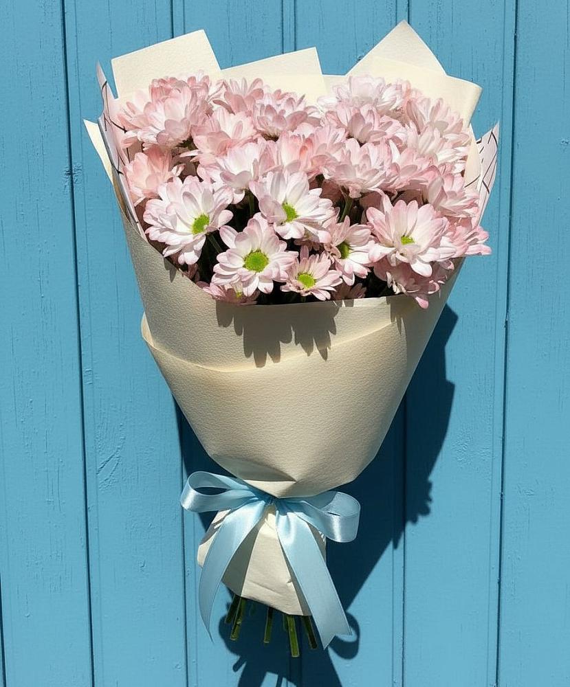 Букет цветов из: Хризантемы в Новая Жизни