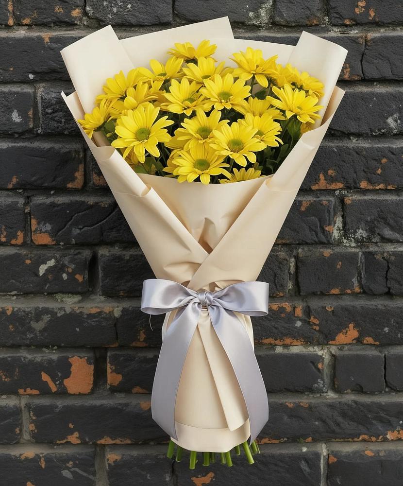 Букет цветов из: Хризантемы в Новая Жизни