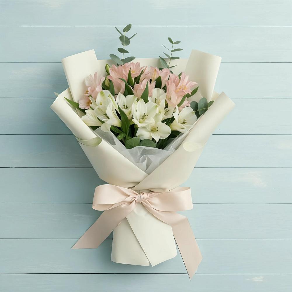 Букет цветов из: Альстромерии в Новая Жизни