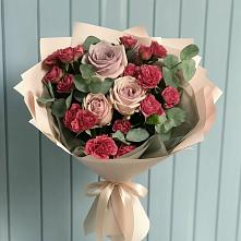 Букет цветов из:  Гвоздики и Розы #REPLACE_PRED# Новая Жизни