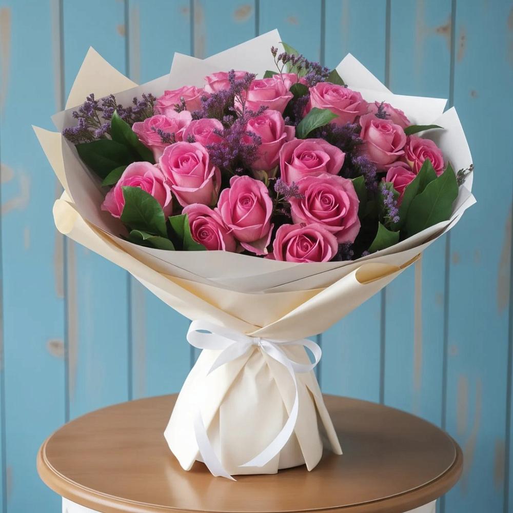 Букет цветов из: Розы в Новая Жизни